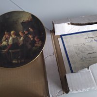 Баварски порцелан рисувана чиния, сертификат, снимка 1 - Антикварни и старинни предмети - 34521775