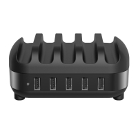 Orico зарядна станция за мобилни устройства Charger Station 220V - 5 x USB 40W black - DUK-5P-EU-BK, снимка 3 - Оригинални зарядни - 44783417