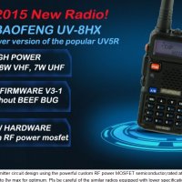 Нова Двубандова радиостанция UV-5R baofeng 5R 8w от вносител, снимка 9 - Друга електроника - 38469071