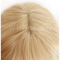 Къса руса перука на вълни с бретон Лорен, снимка 3 - Аксесоари за коса - 30739760