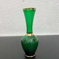 Стъклена вазичка BOHEMIA №4717 , снимка 6 - Антикварни и старинни предмети - 42792161
