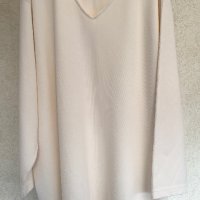 Голяма кремава блуза DONNA LISA BY BORGELT, снимка 2 - Блузи с дълъг ръкав и пуловери - 39341415