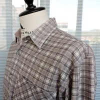 Salewa Outdoor -мъжка карирана  риза за туризъм/лов/планина размер L, снимка 10 - Ризи - 44350593
