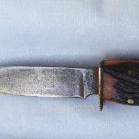 Стар нож Солинген с кания, снимка 3 - Антикварни и старинни предмети - 42866595