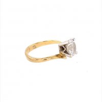 Златен дамски пръстен 2,69гр. размер:50 14кр. проба:585 модел:13601-5, снимка 3 - Пръстени - 39449331