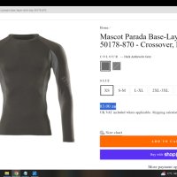 MASCOT Parada Base-Layer Shirt Top 50178-870 Work Wear размер 4-5XL работна термо блуза W4-20, снимка 3 - Блузи - 42623050