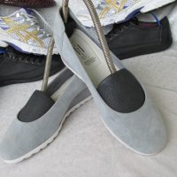 КАТО НОВИ дамски обувки 5th Avenue original, N- 38 - 39, 100% естествена кожа = набук = велур, снимка 6 - Дамски ежедневни обувки - 37649424