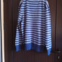 Мъжка блуза синьо рае с осто деколте, снимка 2 - Блузи - 44804157