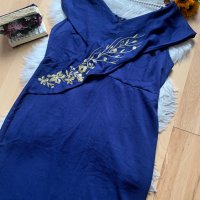 Официална синьо лилава дълга рокля, снимка 2 - Рокли - 42809708