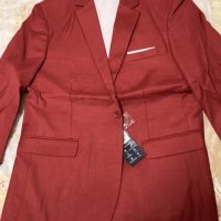 Червено елегантно мъжко сако, снимка 12 - Сака - 38245655