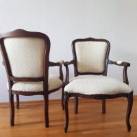 Четири еднакви антикварни кресла в стил ЛУИ XV, снимка 6 - Антикварни и старинни предмети - 44811429