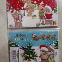 Нови Коледни картички с пликове., снимка 6 - Декорация за дома - 38752146