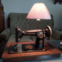 Настолна лампа от шевна машина, снимка 4 - Настолни лампи - 37379409