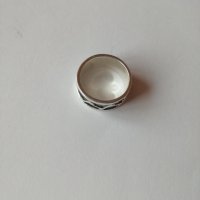Сребърна пръстен халка - 925 сребро, снимка 3 - Пръстени - 30683942
