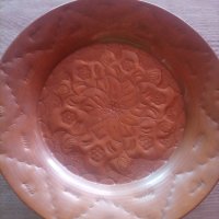 Декоративна медна чиния, снимка 2 - Декорация за дома - 42044716