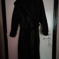 Топло дълго кожено палто от естествена кожа , снимка 1 - Палта, манта - 35168402