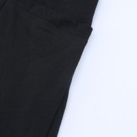 Дамски панталон с висока талия в черно, снимка 9 - Панталони - 40534639