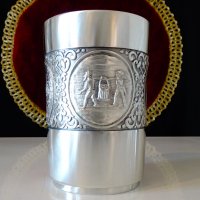 Чаша,халба от калай в чест на Миньорите. , снимка 3 - Антикварни и старинни предмети - 39967991