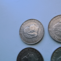 4 бр Сребърна Монета Монети 1 Гулден 1958 1965 1966 1967, снимка 11 - Нумизматика и бонистика - 40500449