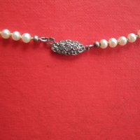 Страхотен гердан от перли и сребро , снимка 2 - Колиета, медальони, синджири - 36699688