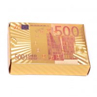 Луксозни карти за игра евро, снимка 1 - Подаръци за рожден ден - 30122301