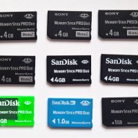 Memory Stick Pro Duo карти памет, снимка 1 - Аксесоари - 37580016