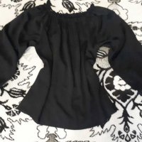 Италианска ефирна блуза р-р L, ХL, снимка 4 - Блузи с дълъг ръкав и пуловери - 31899796