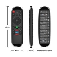 Qwerty Клавиатура с Air Mouse Дистанционно, снимка 3 - Дистанционни - 40390676