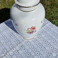 Красива ваза тип урна с флорални мотиви , снимка 6 - Вази - 44640586