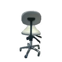 Козметичен/фризьорски стол - табуретка с облегалка Rodeo 49/61 см - бяла, снимка 6 - Друго оборудване - 30519471