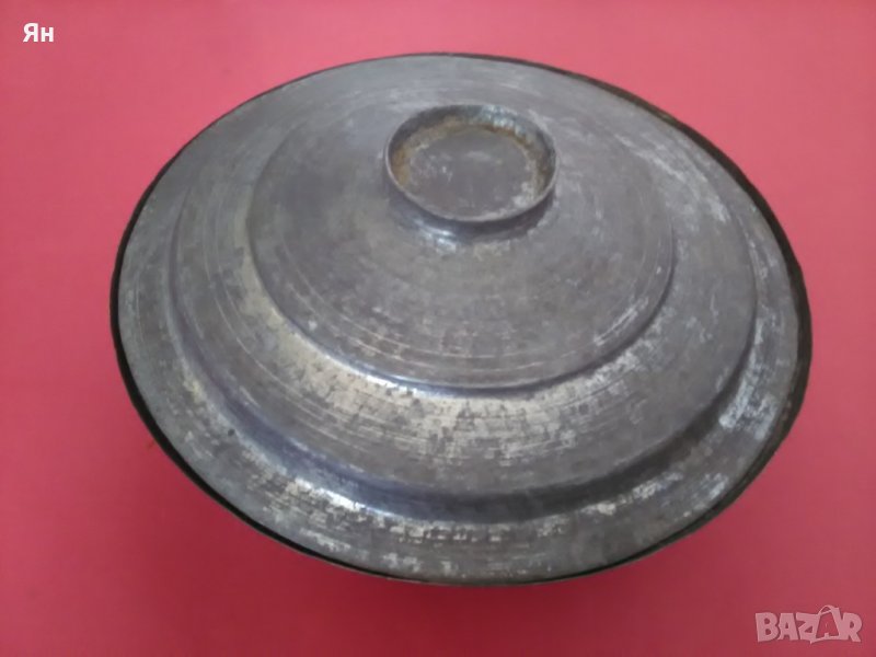 Стара Ретро 100-годишна Калайдисана Медна Тенджера-1920-те , снимка 1