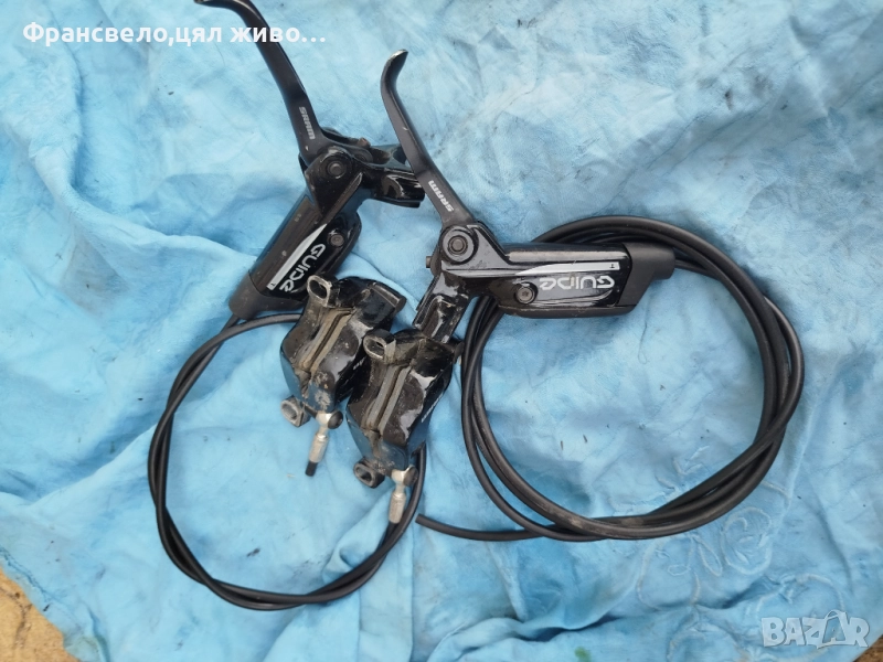 Хидравлични спирачки за велосипед колело sram guide t, снимка 1