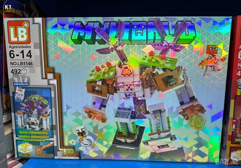 Конструктор Майнкрафт 492 части Minecraft, снимка 1