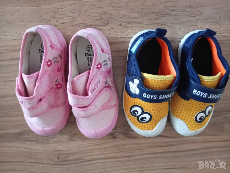 2 чифта детски обувки 26 и 27 номер, снимка 1
