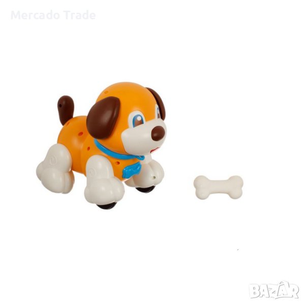 Механично куче Mercado Trade, Със звук и светлини, Кафяв, снимка 1