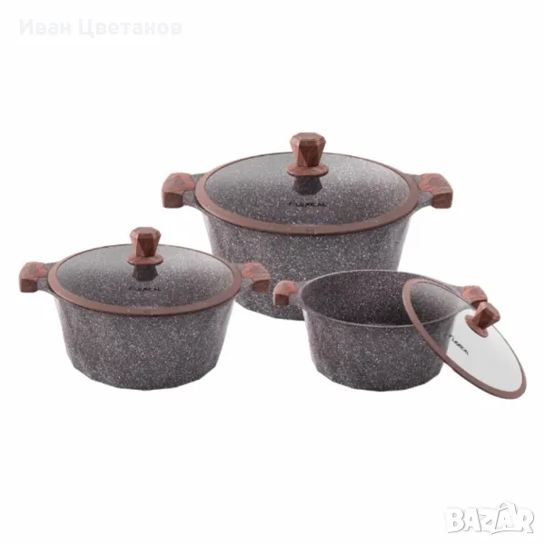 Lexical – PEARL SERIES Гранитен комплект касероли за професионално и домашно готвене, снимка 1