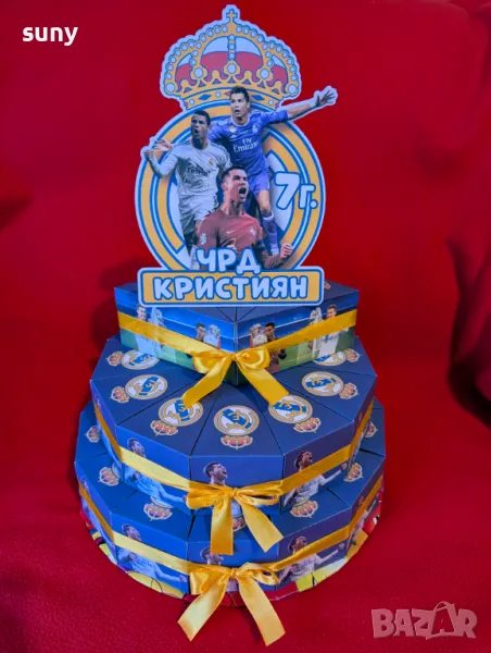 Картонена торта Роналдо, снимка 1
