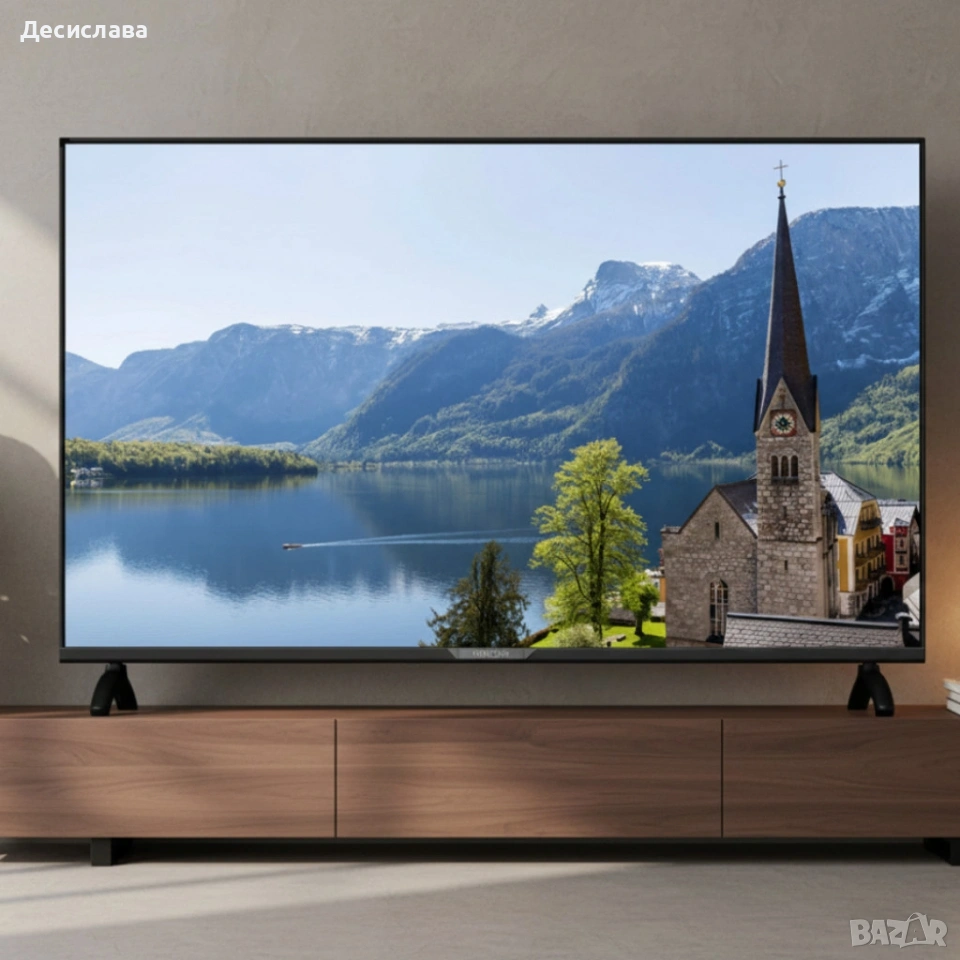 Телевизор Rancore T-55-S-14 – 55 инча 4K Android Smart TV с Wi-Fi, черен, снимка 1