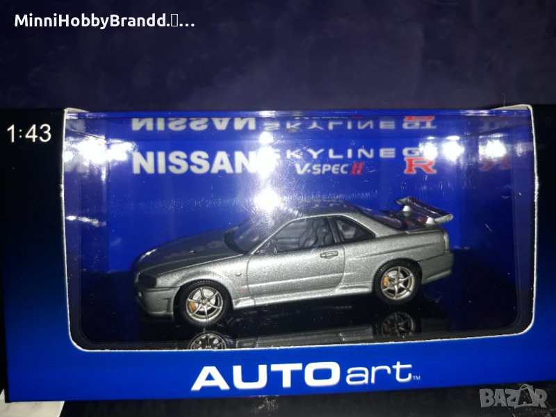 NISSAN  SKYLINE GT-R R 34 V spec AUTOart 1.43  Top Model , снимка 1
