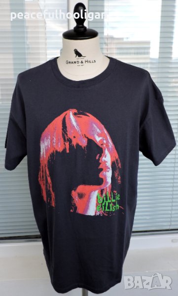 Billie Eilish Relaxed Boyfriend Tee Size XL Cotton 2022 Lash Music -Official Merch , снимка 1