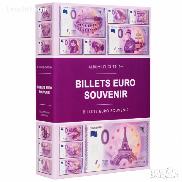 Албум за 420 броя банкноти " евро сувенирни " , снимка 1