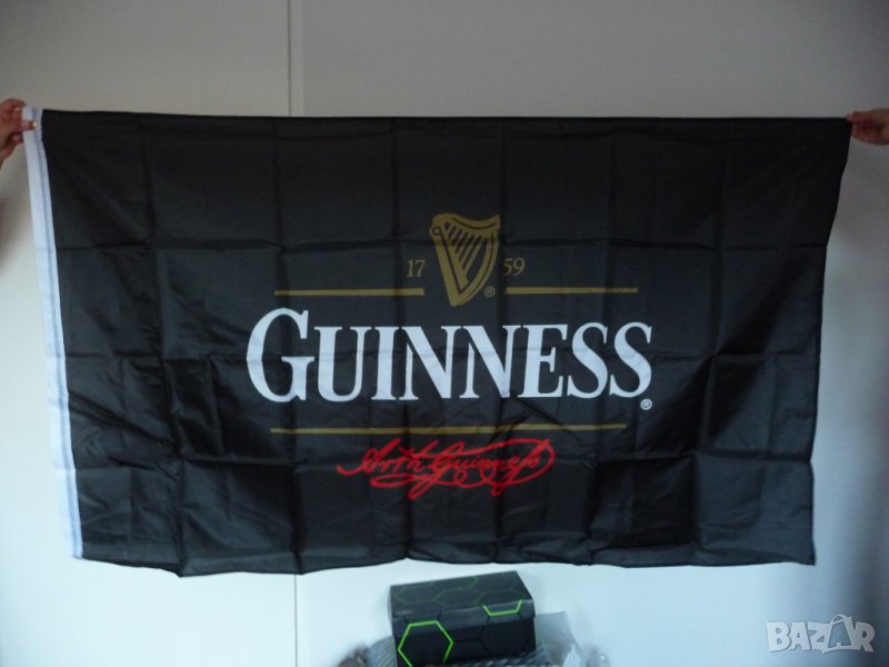 Guinness Draught знаме тъмна ирландска бира реклама Гинес, снимка 1