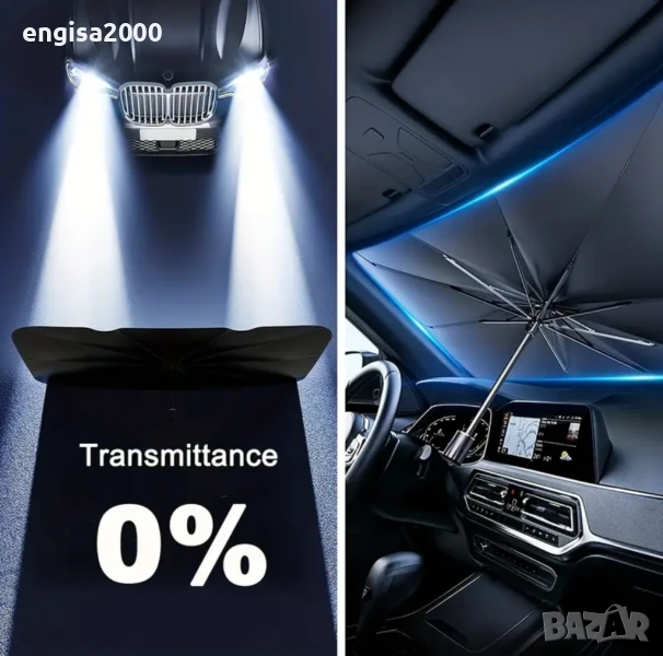 ПРОМО! Сенник-чадър за автомобил: Защита от UV лъчи / Размер: 140х80, снимка 1