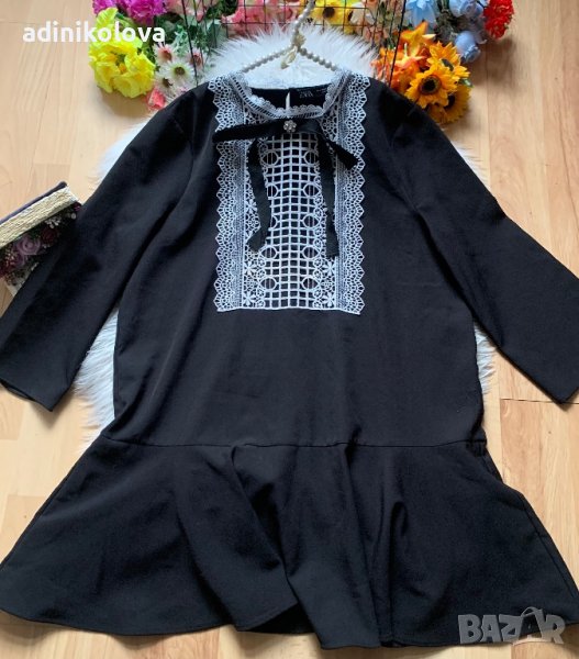 Туника пеплум с дантела Зара, снимка 1