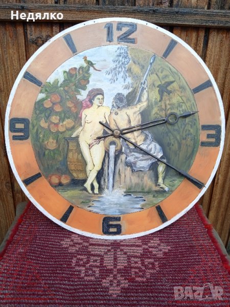 Уникален часовник-картина,Рубенс,масло-плексиглас, снимка 1