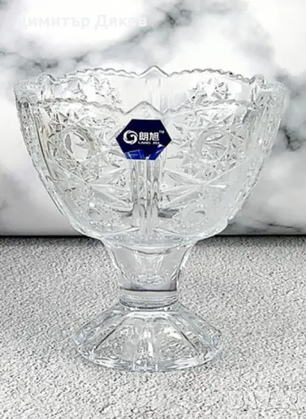 Комплект сервиз 6 броя стъклени купички, снимка 1