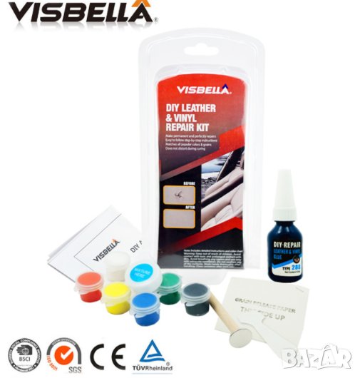 Visbella Течна кожа, комплект за ремонт на волани,кожени салони на автомобили, мебели, кожени якета, снимка 1