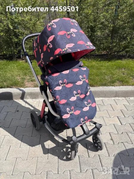 Количка Cosatto Giggle Trail 3в1 + ЧАНТА и ЧУВАЛЧЕ, Pretty Flamingo, снимка 1