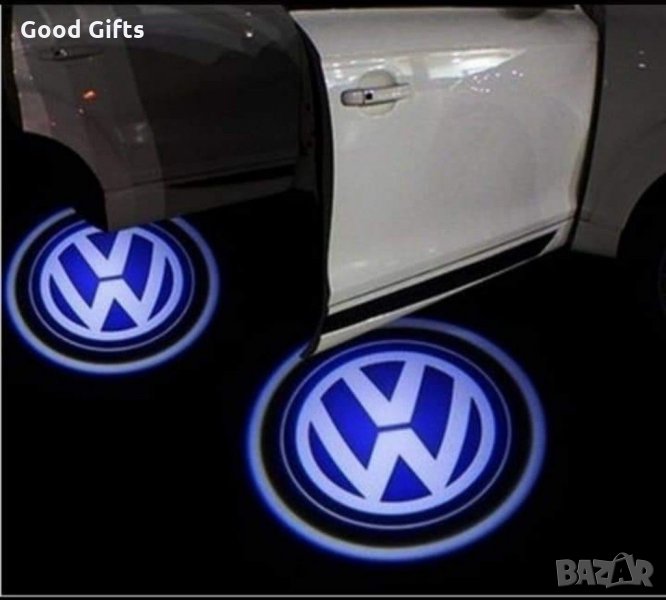 LED logo лого проектор за врати VW Volkswagen фолксваген, снимка 1