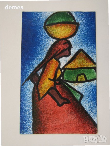  Жените/Мъжете на Африка-картина маслени бои, снимка 1